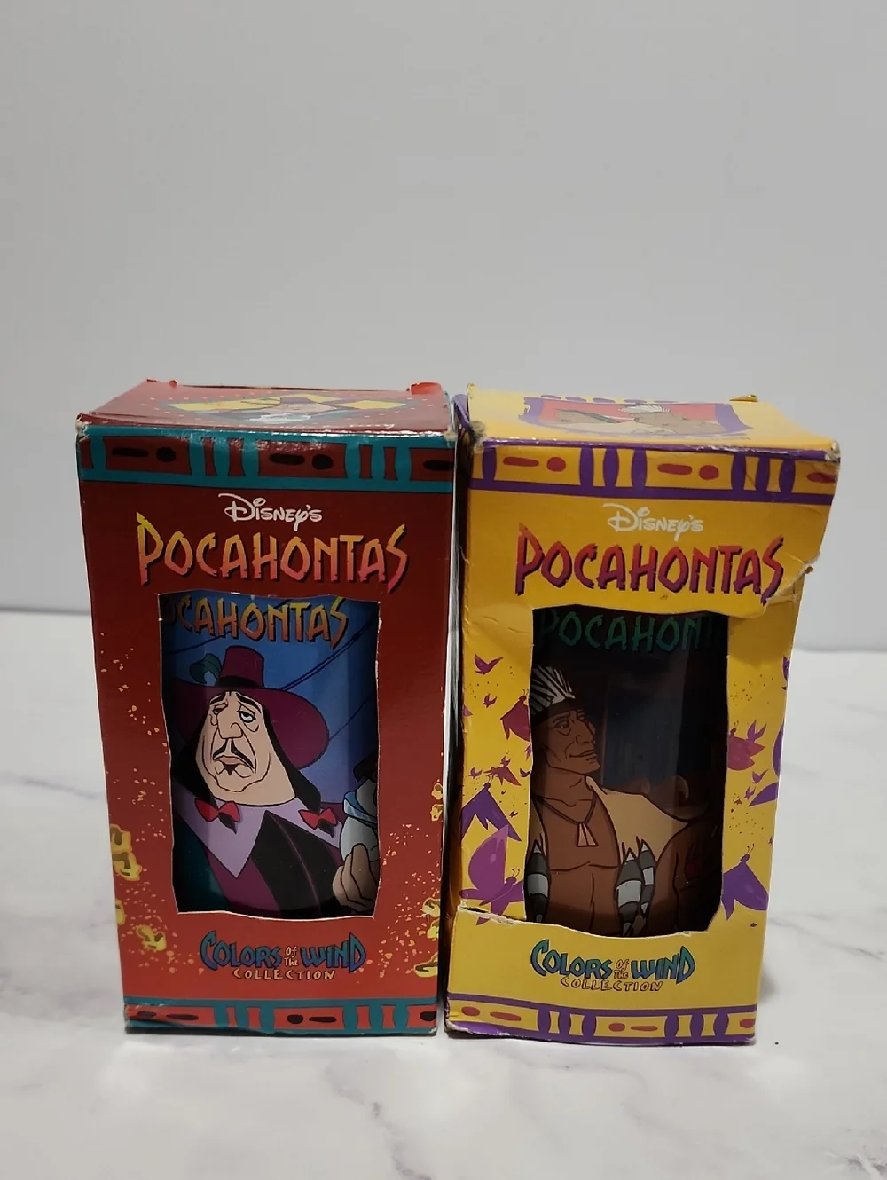 Disney Pocahontas Burger King Character Plastic Collector Cups